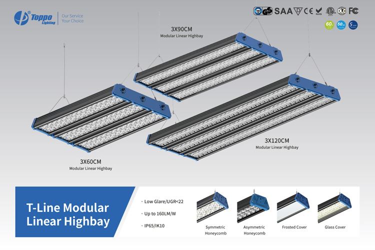 160lm/w Low Glare Modular Linear Highbay