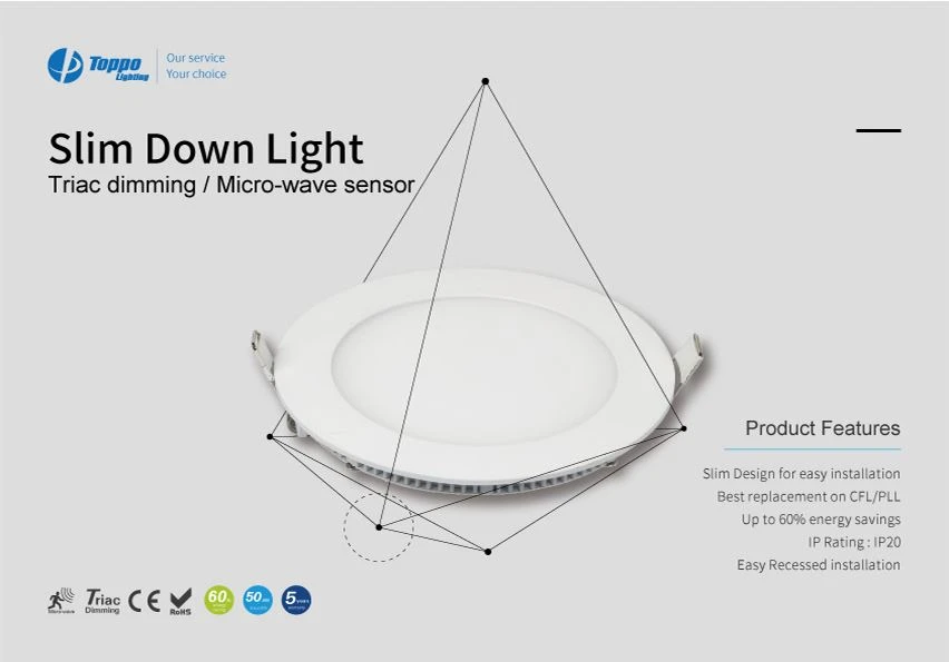 Easy Installation: LED Slim Down Light
