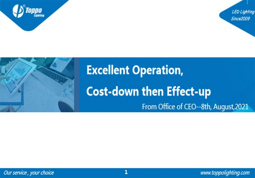 Excellent Operation Invites Cost-down And Effect-up