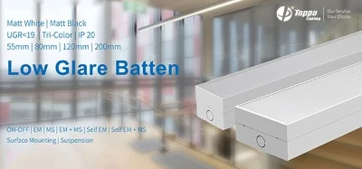Classroom LED Lighting- LED Low Glare Batten