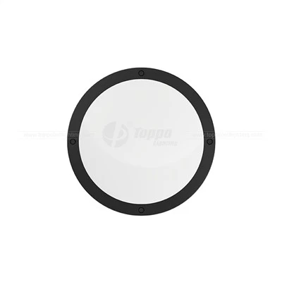 Black Emergency LED Bulkhead With Microwave Sensor